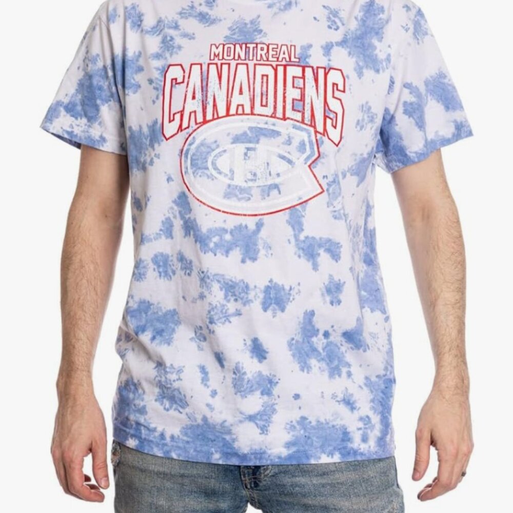 Size XL Calhoun NHL Surf & Skate Mens Logo Cloud Tie Dye Short Sleeve T-Shirt